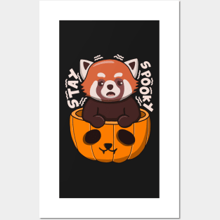 Stay Spooky Red Panda Posters and Art